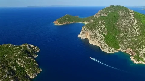Town on the sea coast Video stock 81068567