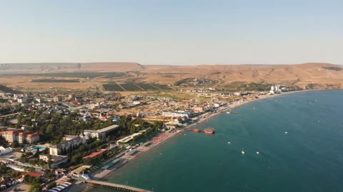 Town by the sea Stock Footage 146752570