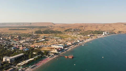 Town by the sea Stock Footage 146752590