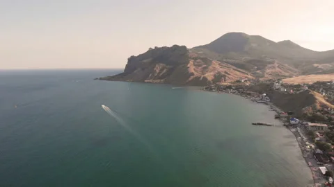 Town by the sea Stock Footage 146803261