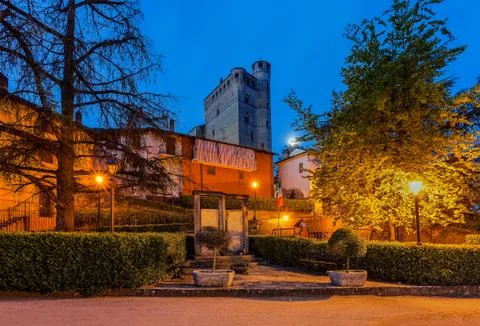 Town of serralunga d'alba. Stock Photos