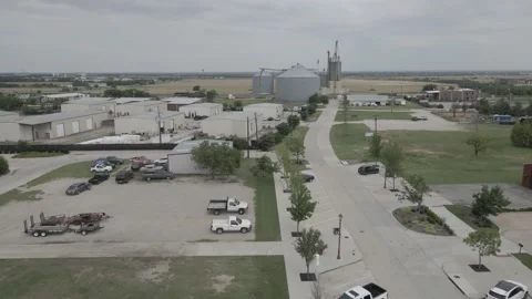 Town Silos Stock-Footage 165904287