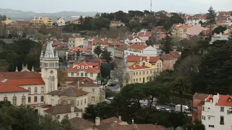 Town of Sintra 스톡 동영상 601486