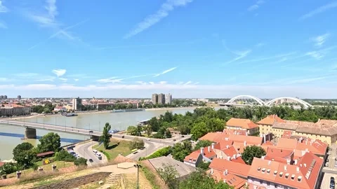 Town Skyline Nature Forest At Trees Ambience Stock Footage 339974978