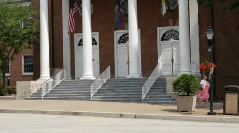 Town Square Background Plate Stock-Footage 40332181