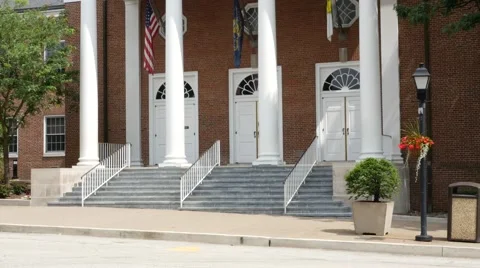 Town Square Background Plate Stock-Footage 40332199