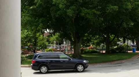 Town Square Background Plate Stock-Footage 40332495