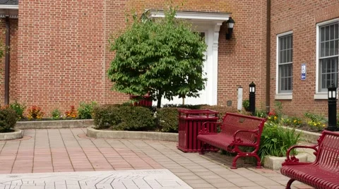 Town Square Background Plate Stock-Footage 40333068