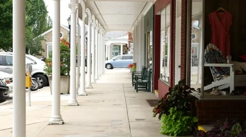 Town Square Background Plate Stock-Footage 40333134