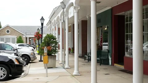 Town Square Background Plate Stock-Footage 40333166