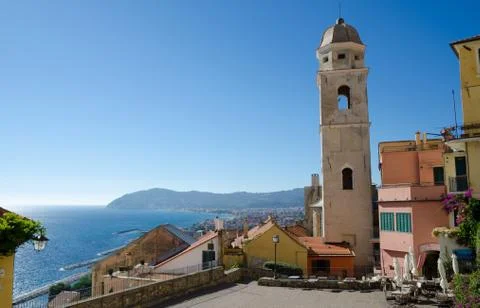 Town Square, Cervo Stock Photos