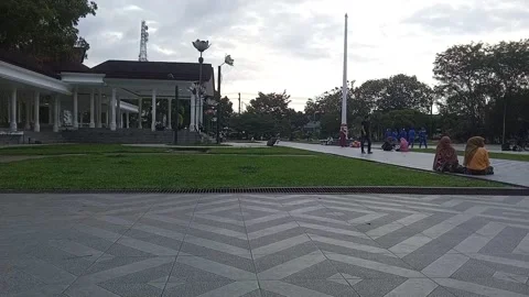 Town square Stock Footage 225579781