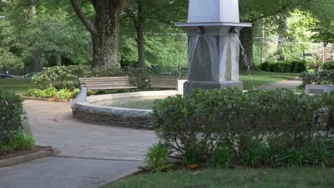 Town square monument statue water feature 01 库存影片 75084564