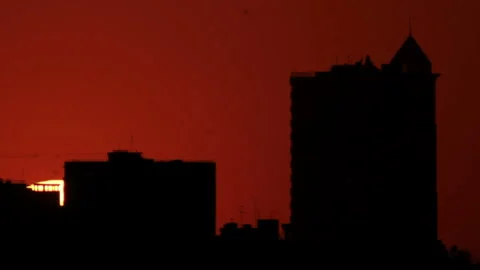 Town sunrise Stock Footage 90002741