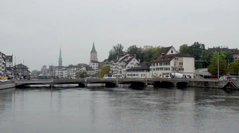 Town in Switzerland 스톡 동영상 32190683