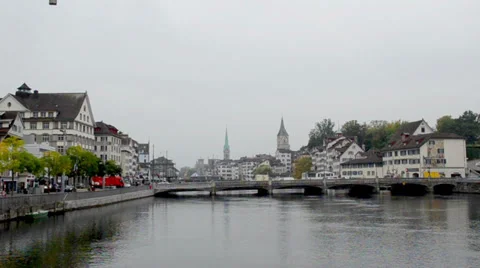 Town in Switzerland Stock Footage 32190735