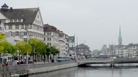 Town in Switzerland Stock-Footage 32190774