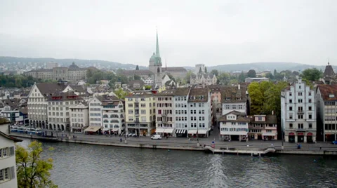 Town in Switzerland Stock Footage 32190835