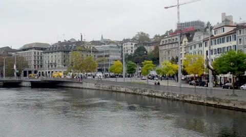 Town in Switzerland Stock Footage 32190844