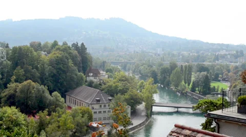 Town in Switzerland Stock Footage 32191181