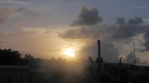 Town timelapse Stock Footage 32013985