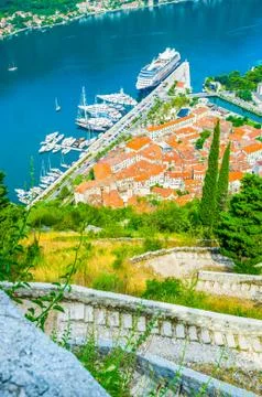 The town from the top Stockfoto's