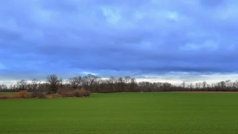 Town train road trip side window with a beautiful landscape Vidéo 296420532