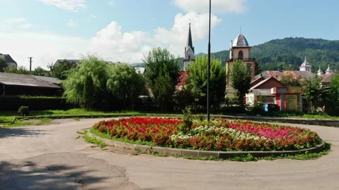 Town view Stock Footage 132209733