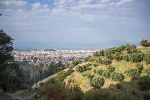 Town view from the mountain Stock Photos