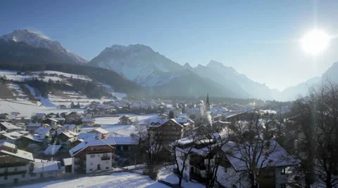 Town Winter Landscape Video stock 36052451
