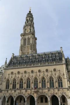 Townhall of Arras Stock Photos