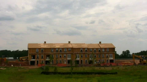 Townhome construction Stock Footage 97943