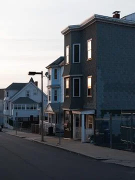 Townhouse in Boston Stock Photos