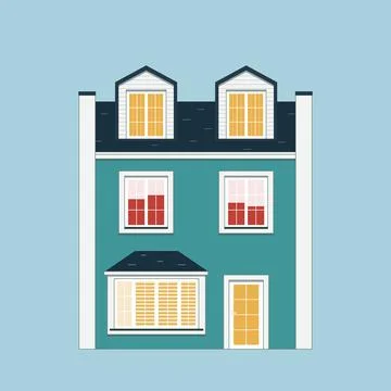 Townhouse Stock Illustration