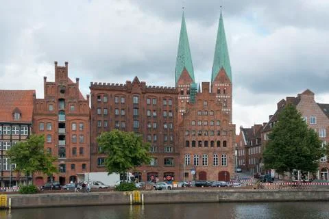 Townscape of Lubeck Stock Photos