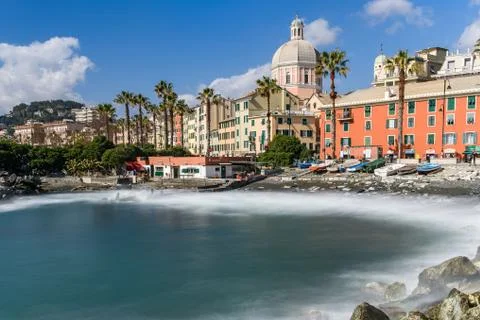 Townscape of Pegli 写真素材