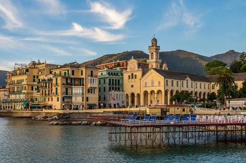 Townscape of Rapallo Stock Photos