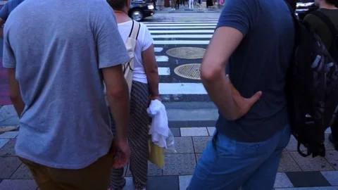 Townscape · Two men who talk Stock Footage 71051822