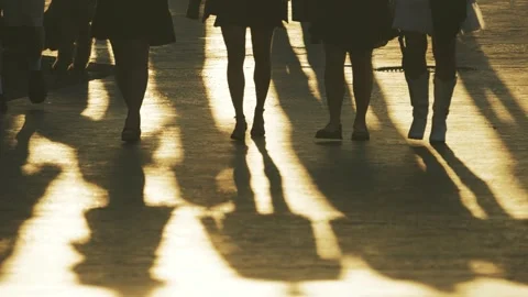 Townspeople 0846 Stock Footage 339398796
