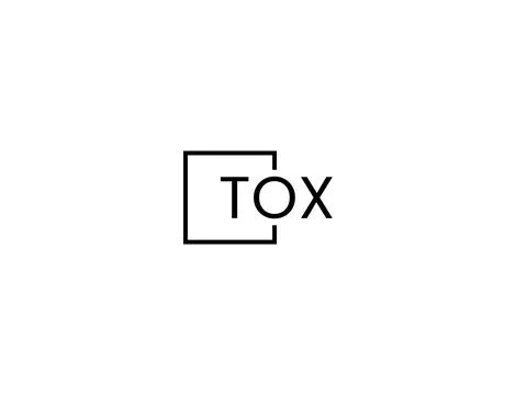 TOX letter initial logo design vector illustration Stock Illustration