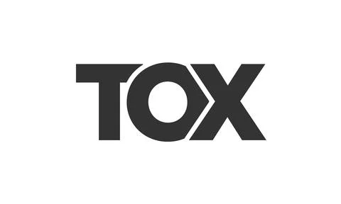 TOX logo design template with strong and modern bold text. Initial based ve.. Stock Illustration