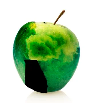 Toxic apple fruit Stock Photos
