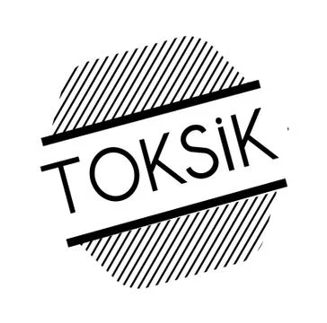 Toxic black stamp Stock Illustration