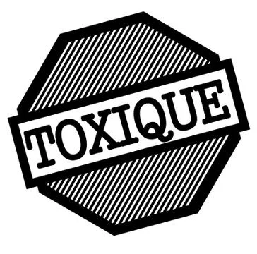 Toxic black stamp Stock Illustration