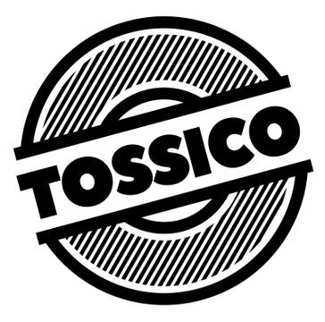 Toxic black stamp Stock Illustration
