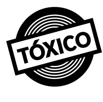 Toxic black stamp Stock Illustration