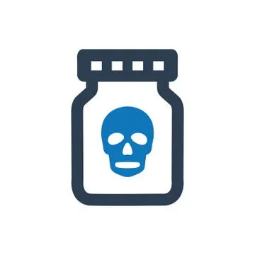 Toxic Bottle Icon Stock Illustration