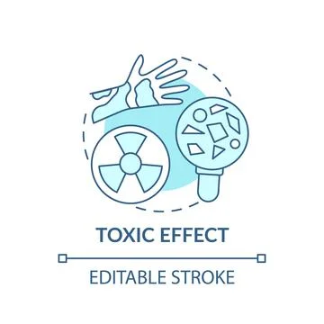 Toxic effect concept icon Stock Illustration