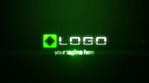 Toxic Green Glow Light Streaks Particles Explosion Logo Reveal Stock After Effects