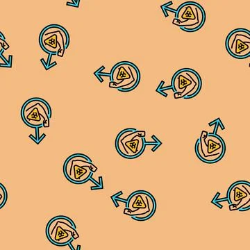 Toxic masculinity vector seamless pattern Stock Illustration